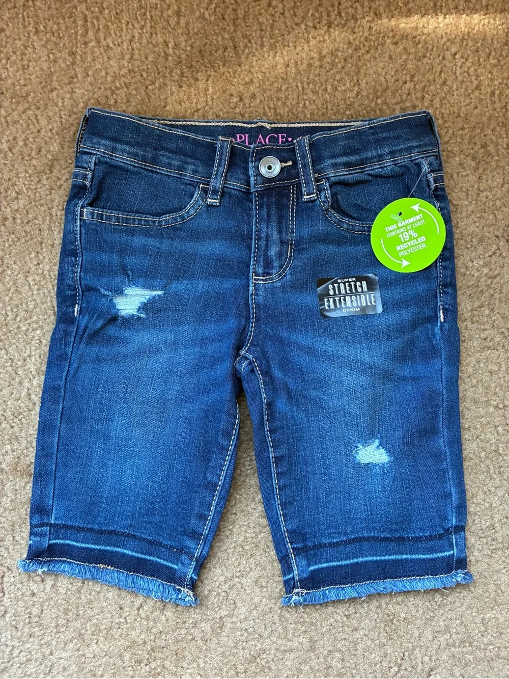 Girls NWT THE CHILDRENS PLACE Skimmer Denim Shorts 5